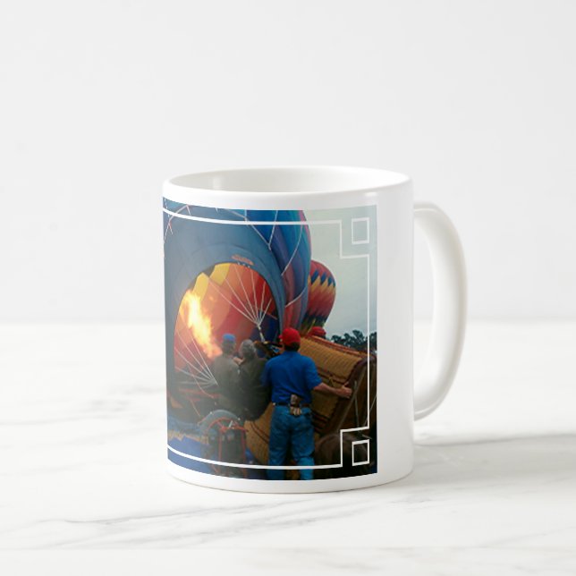 Mug - Frame for Your Image, Hot Air Balloon (Front Right)