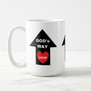 Mug Gods Way Love Arrow Heart