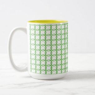 Mug - Green Interlocking Rings
