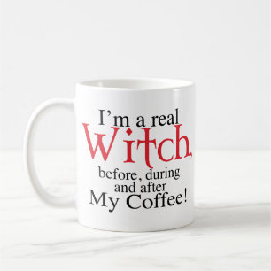 mug half Coffee Witch