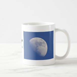 Mug half moon with text: "sleep well"