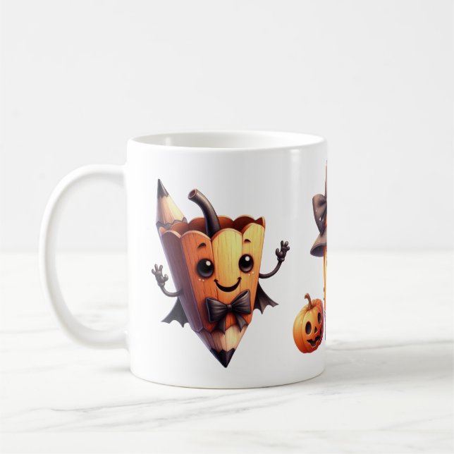Mug Halloween Spécial École – Idéal pour les Profe (Left)