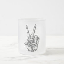 Mug Hand Skull Peace and Love