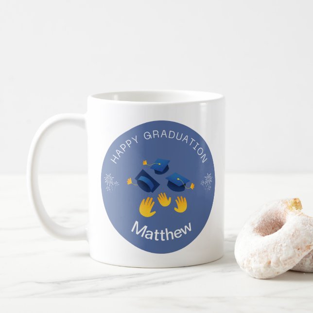 Mug - Happy Graduation Personalise - Add name (With Donut)