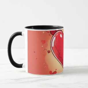 #mug #heart print mug   "Love in Every Sip: Heart 