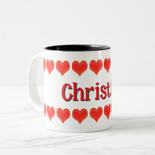Mug - Hearts with Name
