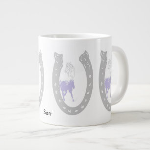 Mug /Horseshoe with Horses