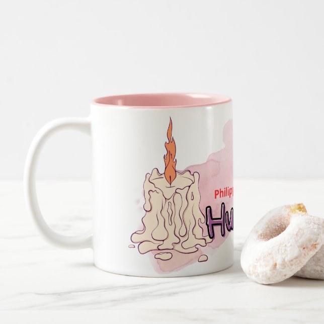 Mug-Humality Two-Tone Coffee Mug (With Donut)