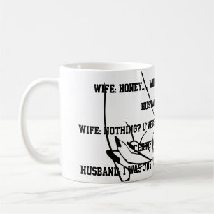 Mug husband and wife joke