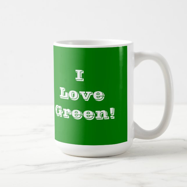 Mug I Love Green (Right)