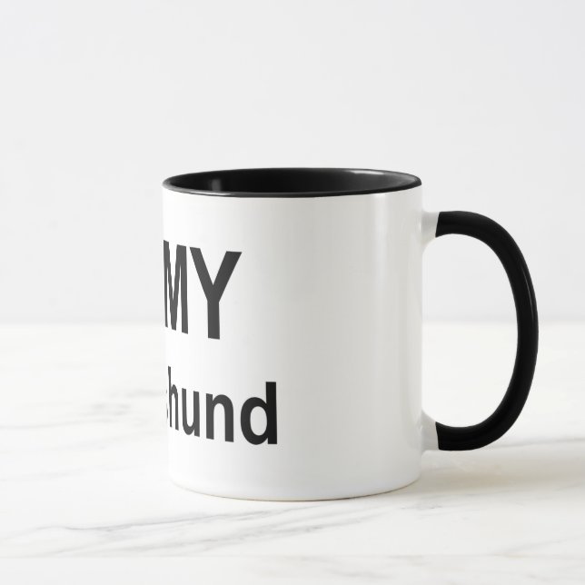 Mug - I love my dachshund (Right)