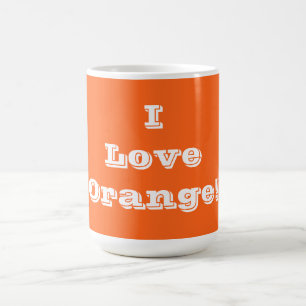 Mug I Love Orange
