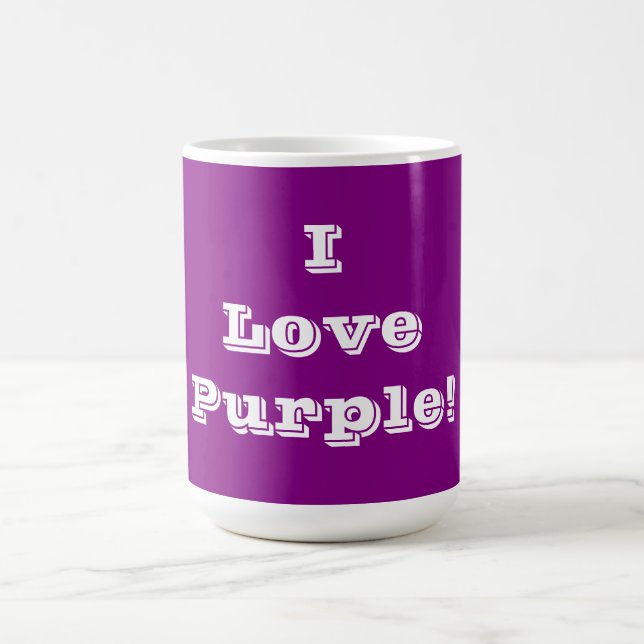 Mug I Love Purple (Center)