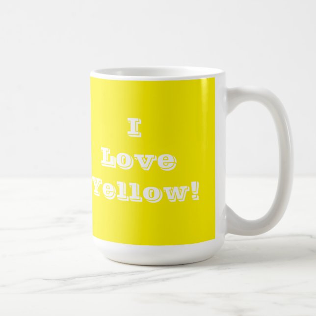 Mug I Love Yellow (Right)