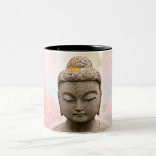 Mug in two tones with image of the Buddha