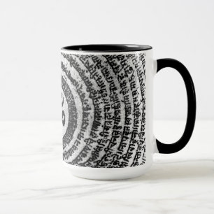 mug, india, om mani padme hum mug