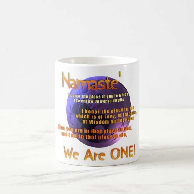 Mug- Inspirational One Liners -Namaste Coffee Mug (Center)