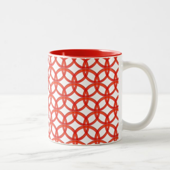 Mug - Interlocking Red Rings (Right)