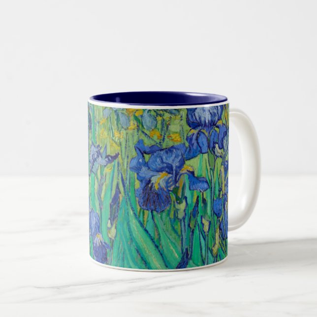 MUG "IRISES 1889" (DETAIL) BY VINCENT Van Gogh (Front Right)