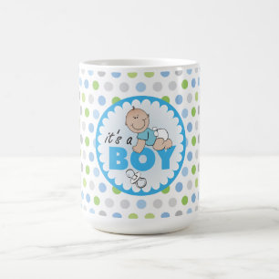 Mug/It's A Boy with Polka Dots Coffee Mug