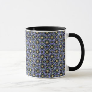 MuG Jimette Blue Design cup on black.