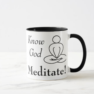 Mug - Know God, Meditate