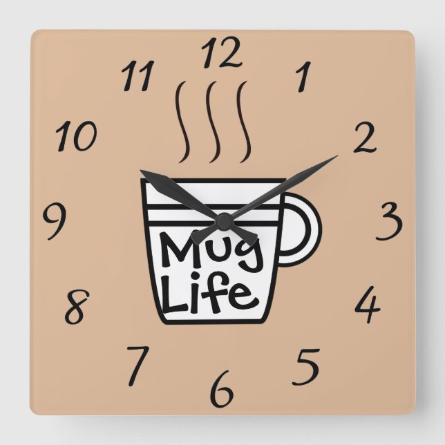 Mug Life Wall Clock (Front)