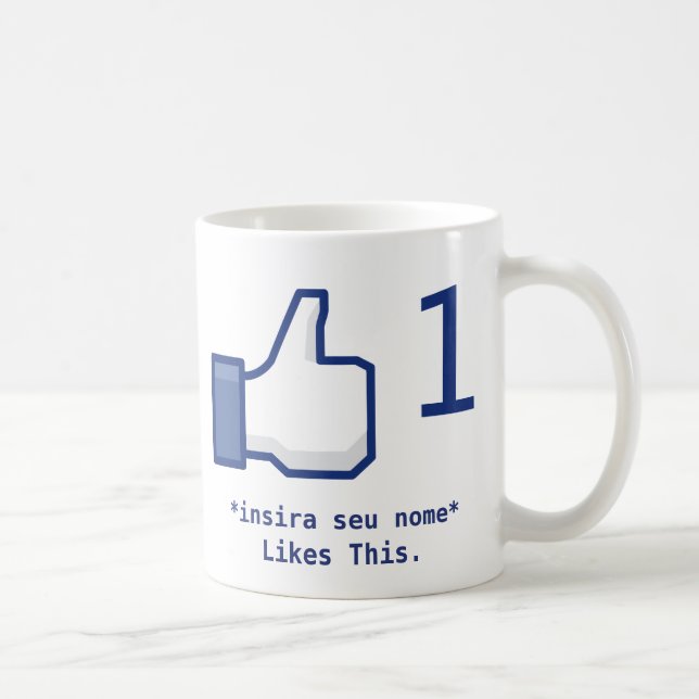 Mug “Likes This” Facebook (Personalizável) (Right)