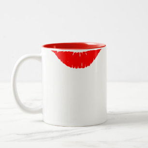 Mug-Lips Two-Tone Coffee Mug