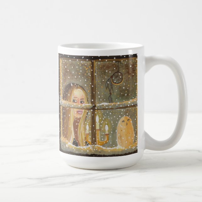 Mug - "Long Winter Nights" by Artist Carol Ochs (Right)
