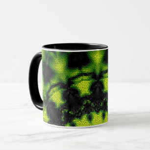 Mug Mandala round pattern kaleidoscope retro hippi
