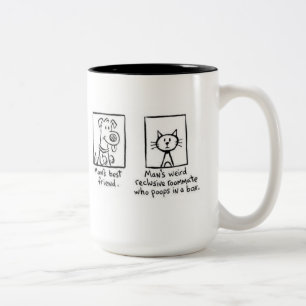Mug, Man's Best Friend Two-Tone Coffee Mug