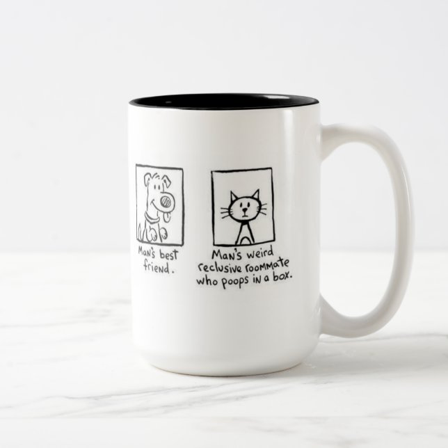 Mug, Man's Best Friend Two-Tone Coffee Mug (Right)