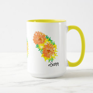 Mug : Marigolds .