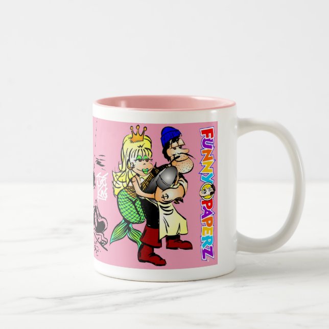 MUG: "Mermaid" Two-Tone Coffee Mug (Right)