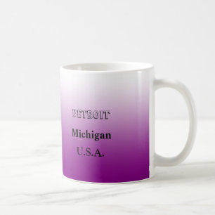 Mug - Michigan State Map with City