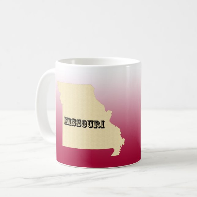 Mug - Missouri State Map with City (Front Left)