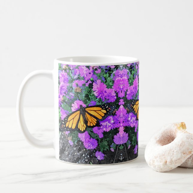 Mug Monarch & Asters (With Donut)
