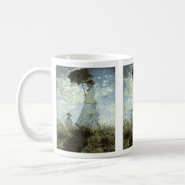 Mug: Monet Parasol Coffee Mug (Left)