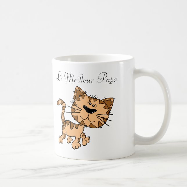 Mug. Monogram message Cat. Coffee Mug (Right)