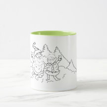 Mug ; Mr. & Mrs. Claus