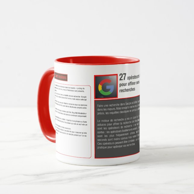 Mug mug keyboard shortcut Google operators (Front Left)