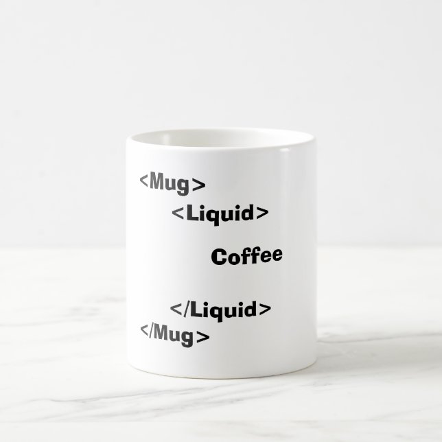 <Mug>, </Mug>, <Liquid>, Coffee, </Liquid> Coffee Mug (Center)