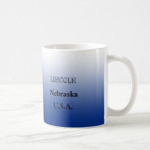 Mug - Nebraska State Map with City