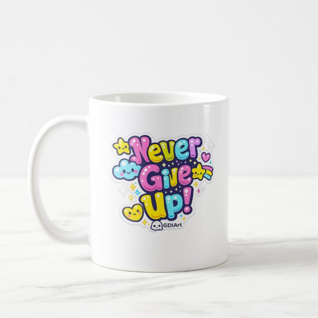 MUG - Never Give Up (Left)