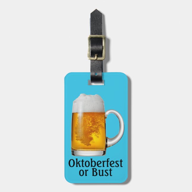 Mug of Beer Luggage Tag (Front Vertical)