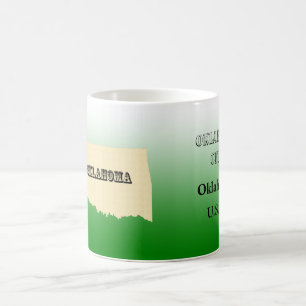 Mug - Oklahoma State Map with City