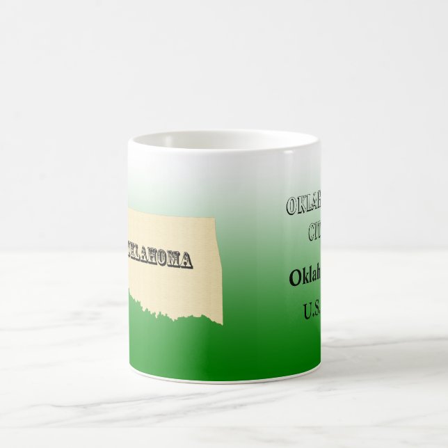 Mug - Oklahoma State Map with City (Center)