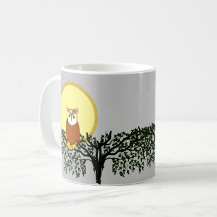 Mug - Owl in Tree Branches with Moon
