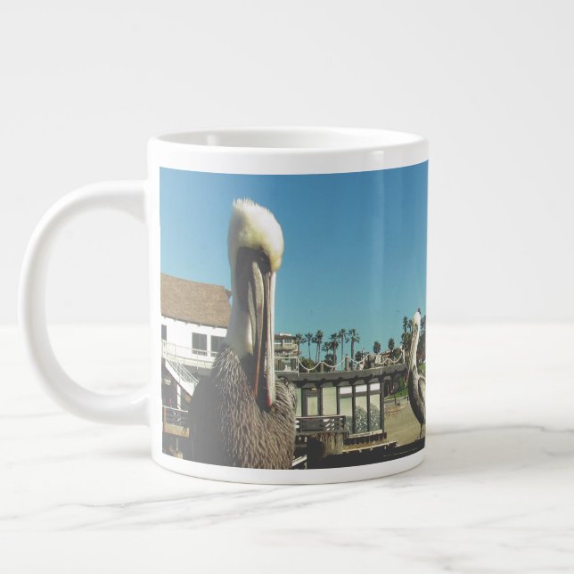 Mug - Pelicans on California Pier (Left)